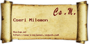 Cseri Milemon névjegykártya